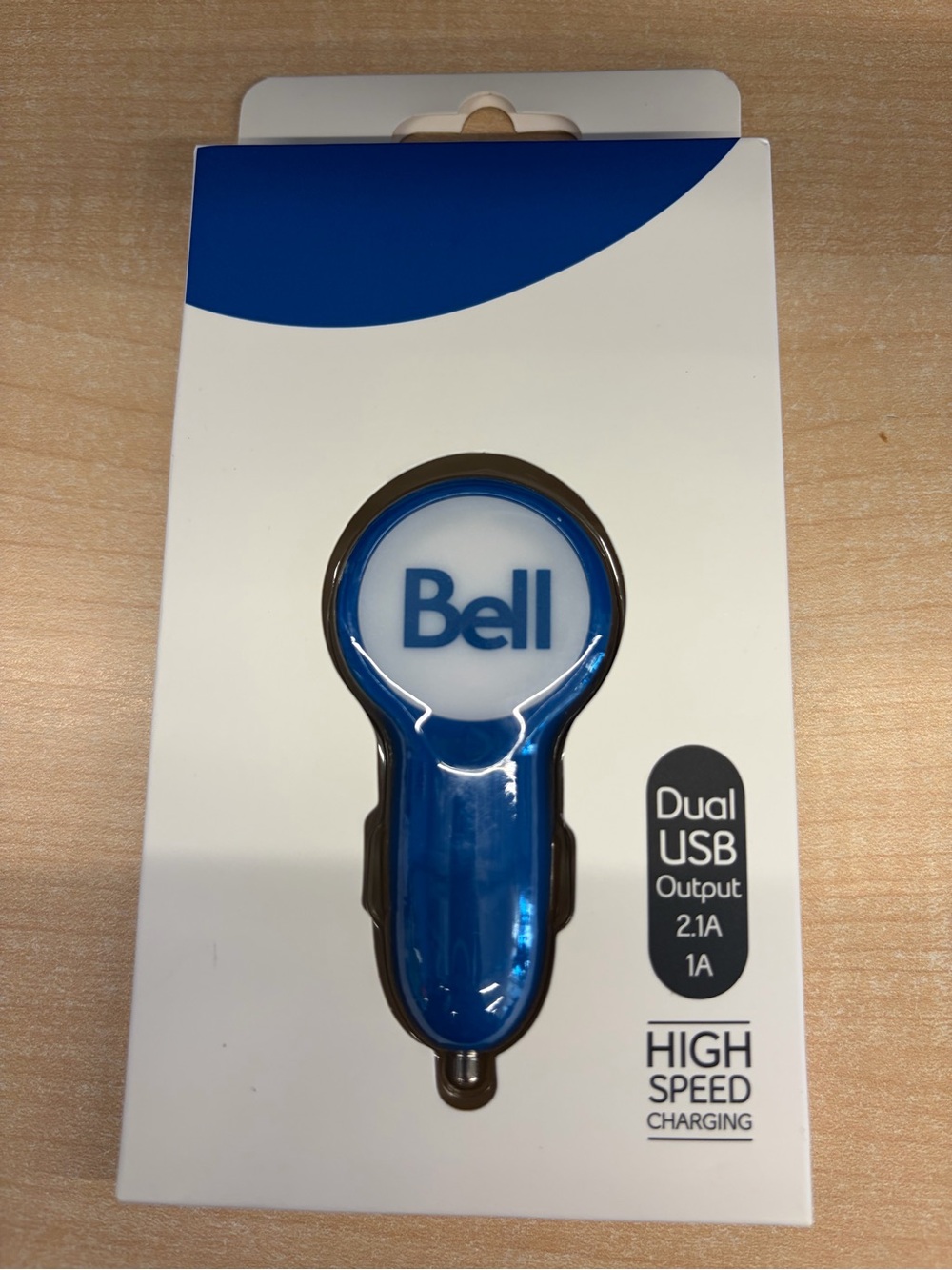 Blue Dual USB Car Charger — High-Speed 2-Port Charging